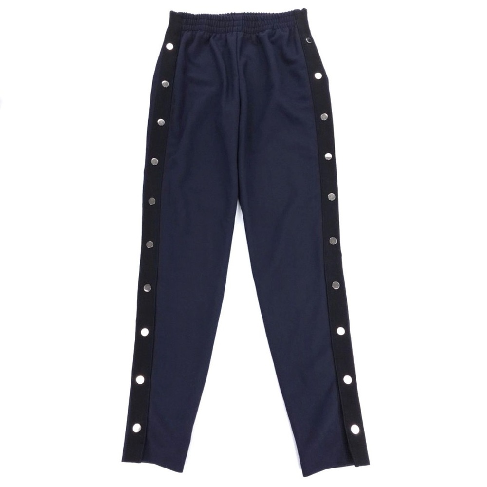 Maje Black Track/Snap Pants